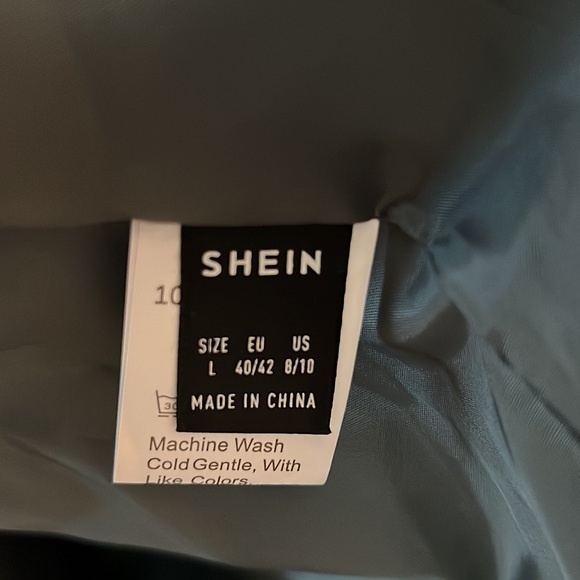 ⚡️NWOT⚡️SHEIN Green Solid Button-Up Puffer Coat - Size Women’s Large - Picture 9 of 10